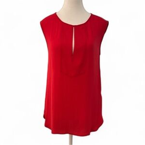 J. Crew Red Sleeveless Top